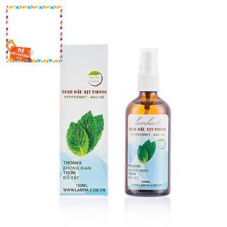 Tinh dầu xịt phòng bạc hà lam hà