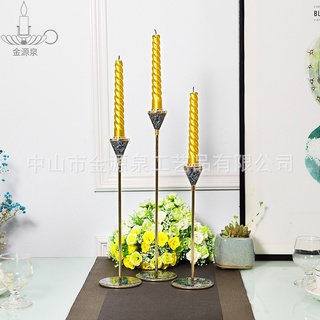 Bộ 3 chân nến trang trí bàn tiệc phong cách bắc Âu