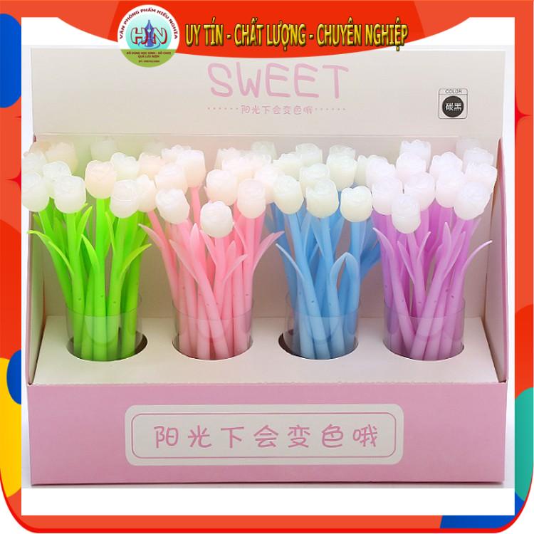 Bút hoa tulip đổi màu sweet - Bút gel - Rẻ nhất sàn