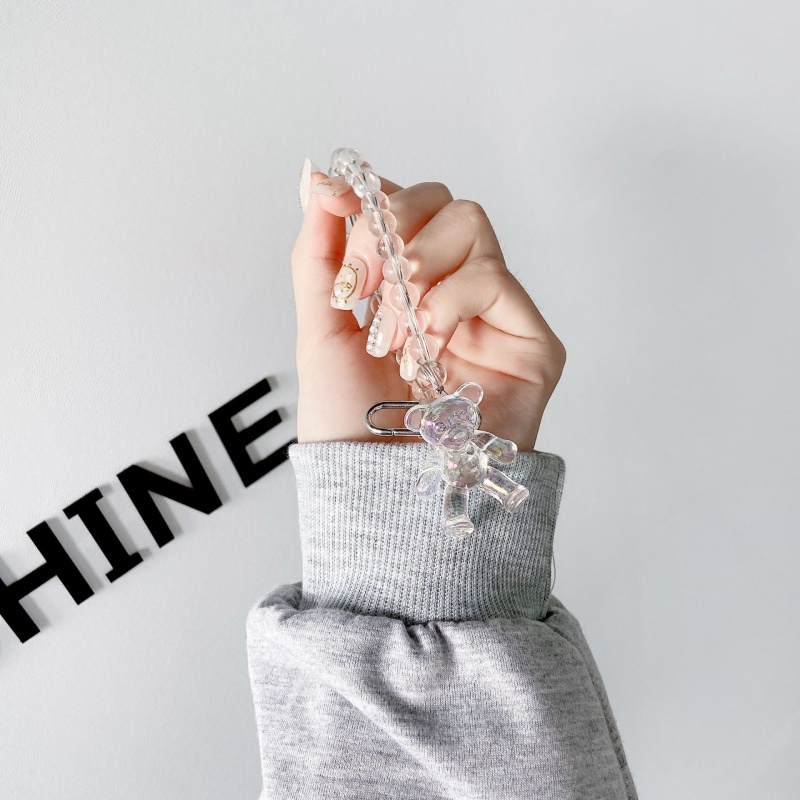 Móc khóa đính hạt hình bướm laser để gắn cho túi xách