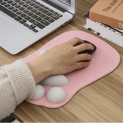 Máy tính cô gái xinh đẹp chuột Pad móng vuốt mèo cô gái với bảo vệ cổ tay 3d Silicone tươi nhỏ trung bình cá tính thời t