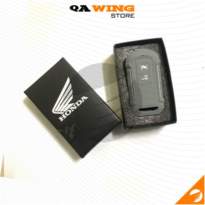 Nguyên bản | Bọc (bao) chìa khóa SMARTKEY 2 NÚT LEAD / AB / AIR BLADE/ VARIO / VISION (XÁM)
