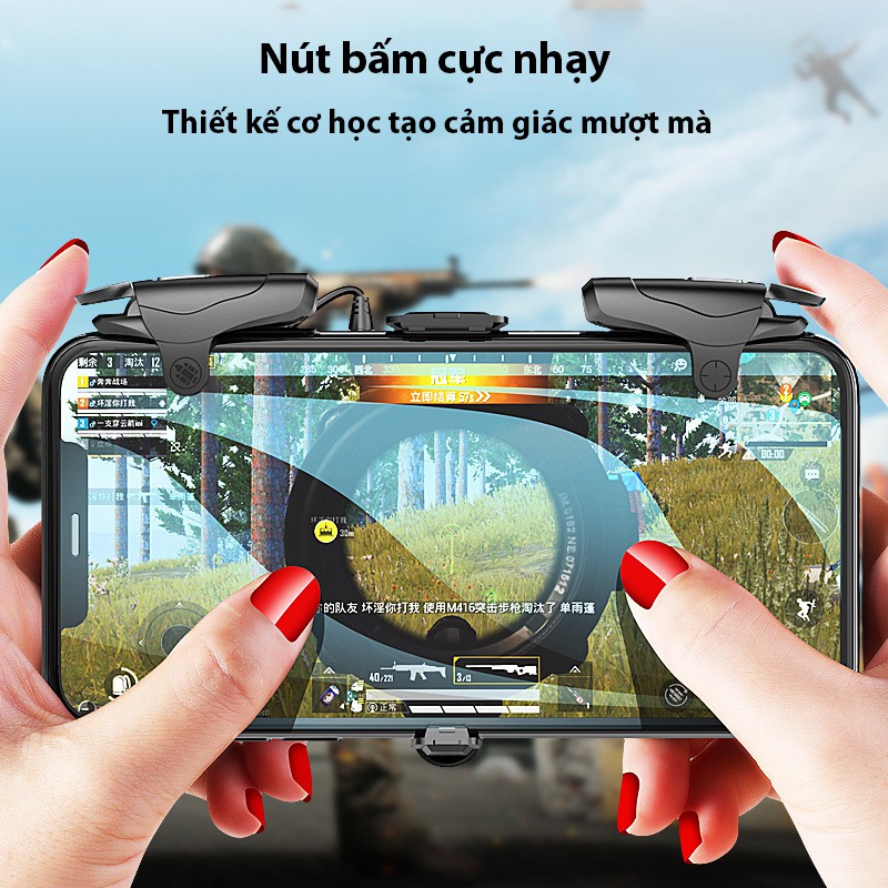 Tay Cầm Chơi Game PUBG/FF/ROS nút AUTO TAB siêu nhanh cao cấp
