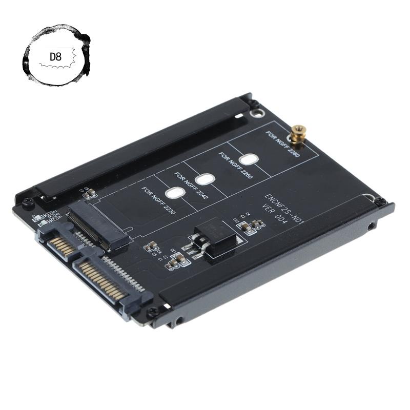 Hộp đen đựng ổ cắm 2 M.2 NGFF (SATA) SSD sang 2.5 SATA cho 2230/2242/2260/2280mm M2 SSD