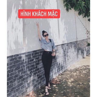 quần jeans đen ôm
