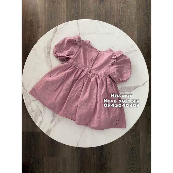 Váy hồng tím đục lỗ ashley