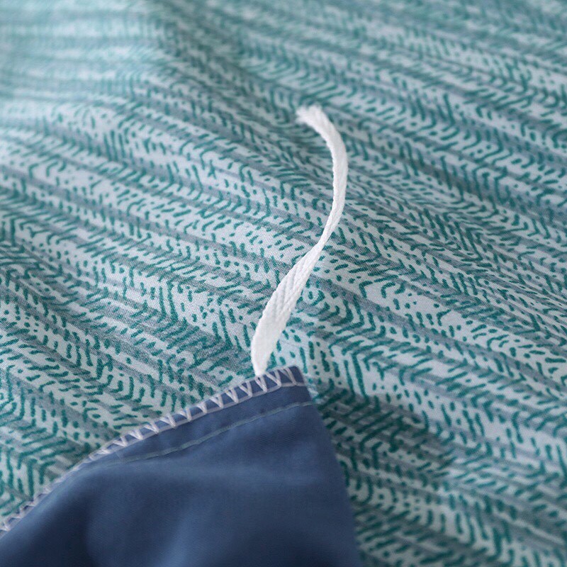 Bộ 4 Món Chăn Ga Gối Cotton TiCi Xước Cao Cấp Màu XANH BIỂN NHẠT rất sang trọng trungvbhp_shopalot2