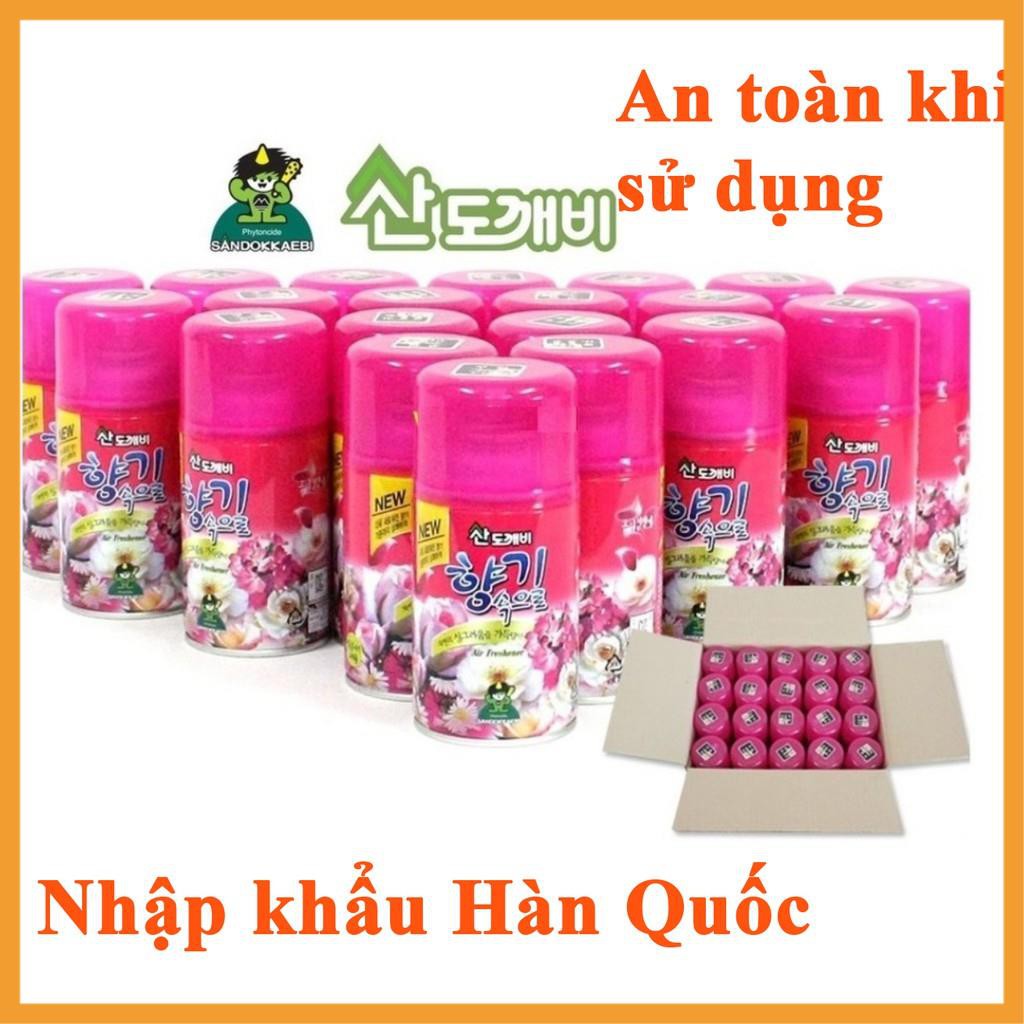 Bình xịt khử mùi xe ô tô hương cafe hàng Hàn Quốc - nước hoa xịt thơm ô tô cao cấp Sandokkaebi Korea 300ml