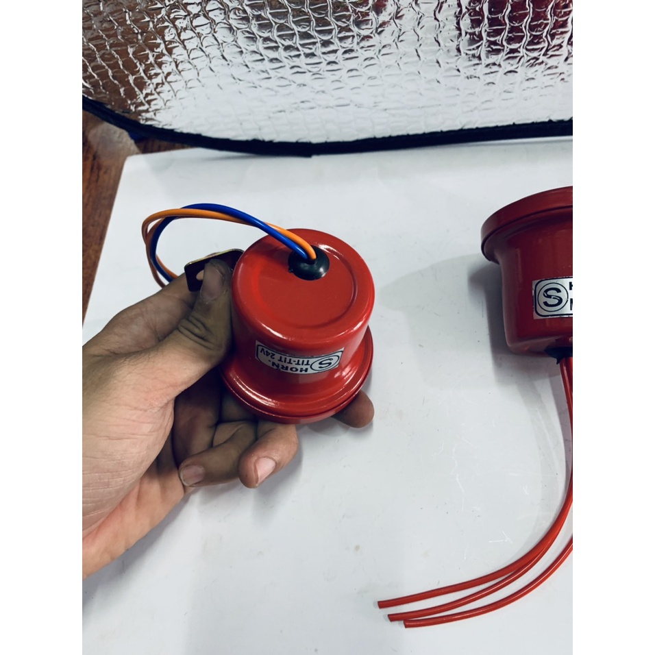 Còi  de Xe Tải, xe cơ giới các loại 12-24V .
