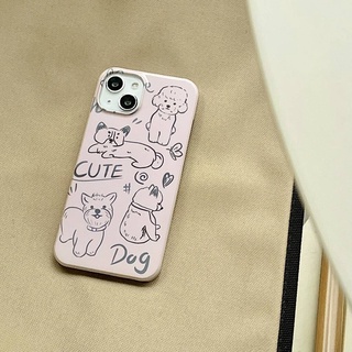 Ốp Điện Thoại Cứng Hình Chú Chó Dễ Thương Cho IPhone X Xs Xr Xsmax 11 11Pro 11ProMax 12 12Pro 12ProMax 13 13Pro 13ProMax