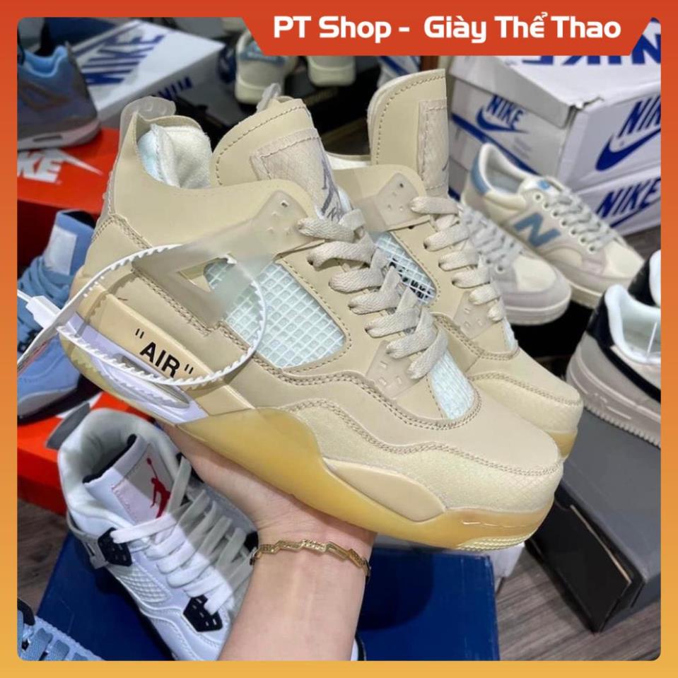 [FreeShip + Hàng Xịn] Giày Thể Thao Air jordan 4 màu kem + jd4 các màu hot , giày sneaker Jd trắng đen xanh đỏ