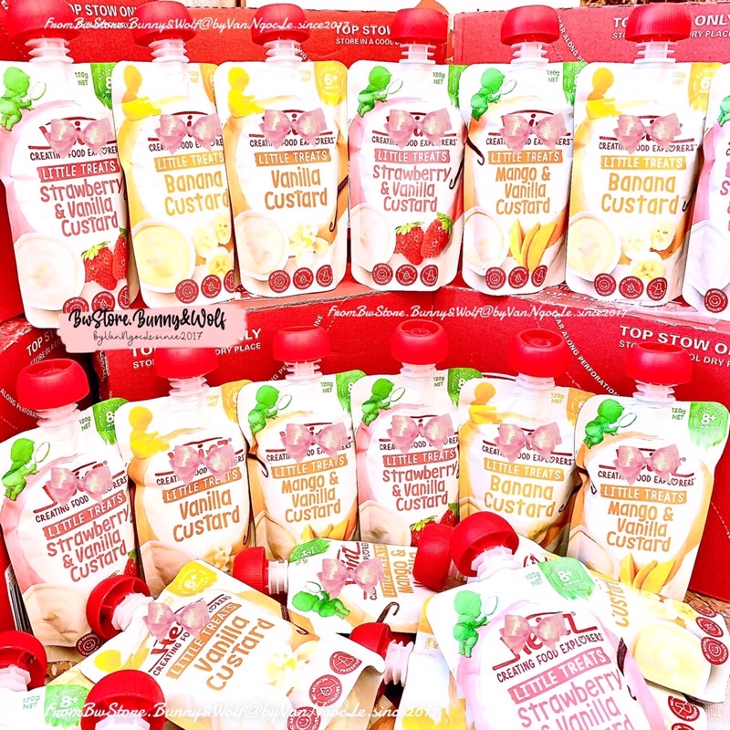 VÁNG SỮA HEINZ CUSTARD ÚC Túi 120gr Cho Bé 8M+