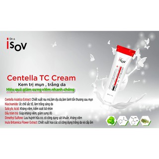 Centella tc cream – kem trắng da loại bỏ mụn