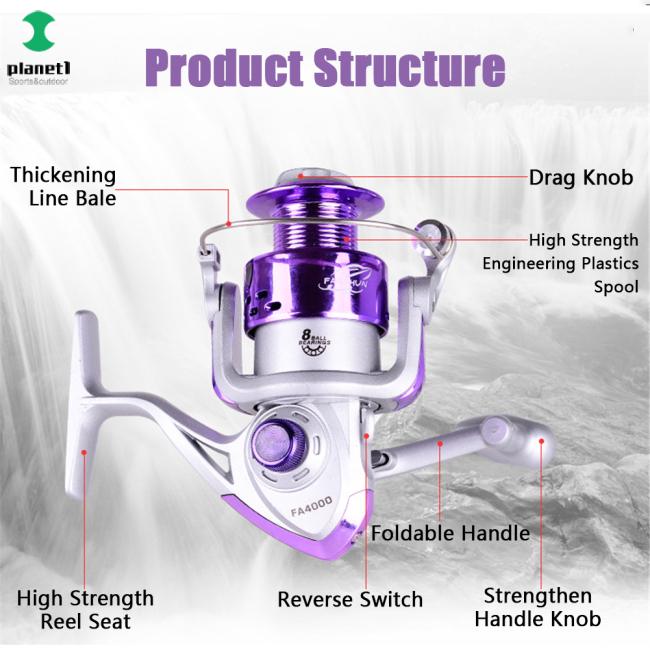 Ròng rọc câu cá 8 bạc đạn DEBAONE