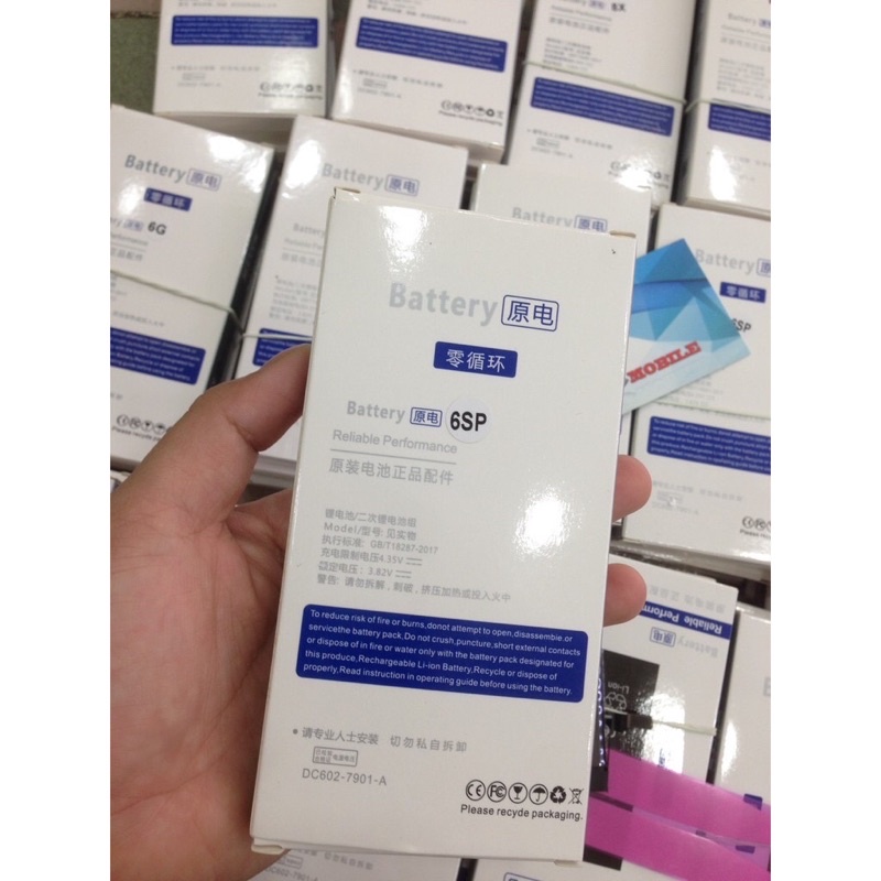 Pin 5/ 5.S/ S.e2 /6.S/ 6.P/ 6.Sp/ 7/ 7P/ 8/ 8P/ X/ X.s/ X.r/ X.sm/ 11/ 11P/ 11Pm/ 12 - 12P/ 12Pm/ (Tặng Kèm Miếng Dán Pin)