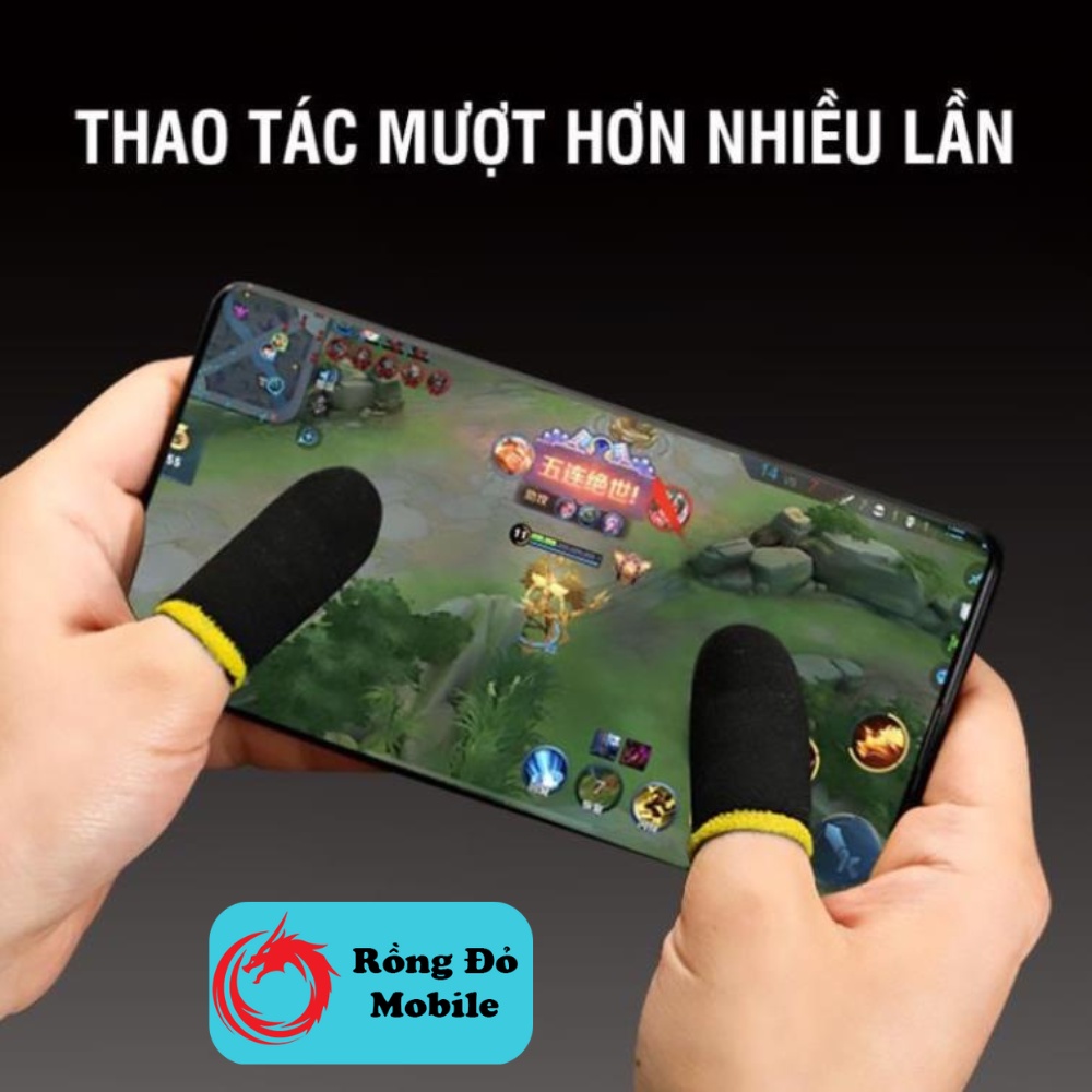 Bao Tay Chơi Game ff, Pubg, Liên Quân Găng tay chơi game Chống Mồ Hôi, Tăng độ nhạy cảm ứng, Co Giãn Cực Tốt