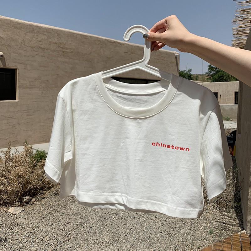 Áo Thun Tay Ngắn Cổ Tròn Thời Trang Hàn Quốc Đơn Giản