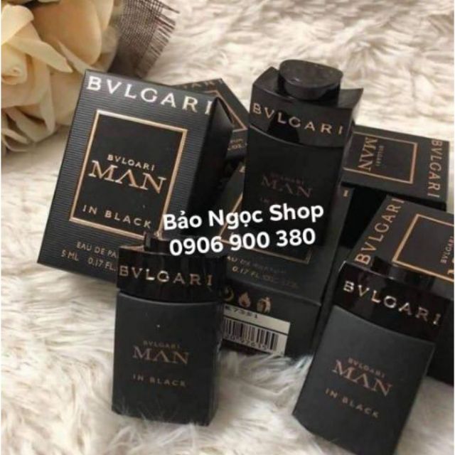 NƯỚC HOA Bvlgari Man in Black 5ml và 30ml