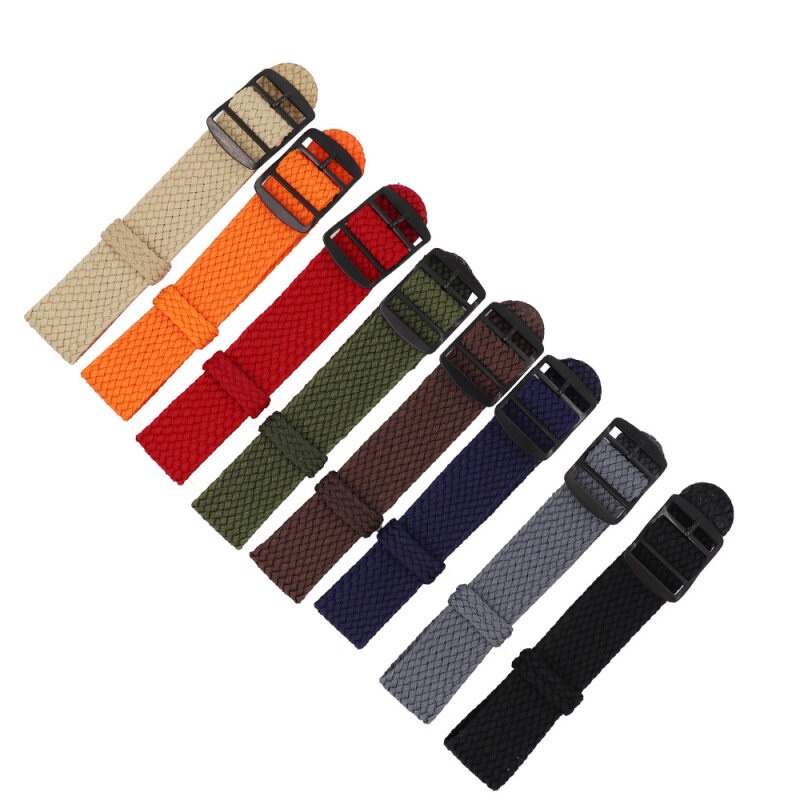 Dây đeo đồng hồ bằng nylon canvas bện 18mm 20mm 22mm dành cho nam nữ