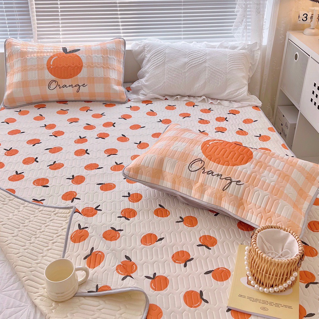 Chiếu điều hòa cao su non 6D M2T BEDDING Luxury Dream vải lụa Tencel mềm mát - Latex6D Mẫu 1