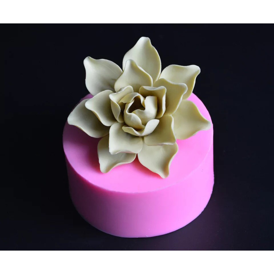 Khuôn rau câu 4D silicone Hoa sen nhú (Kích thước 11cm)