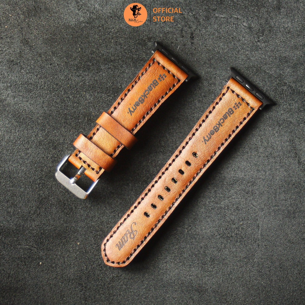Dây đồng hồ Blackberry da bò màu nâu - RAM Leather Classic 1970