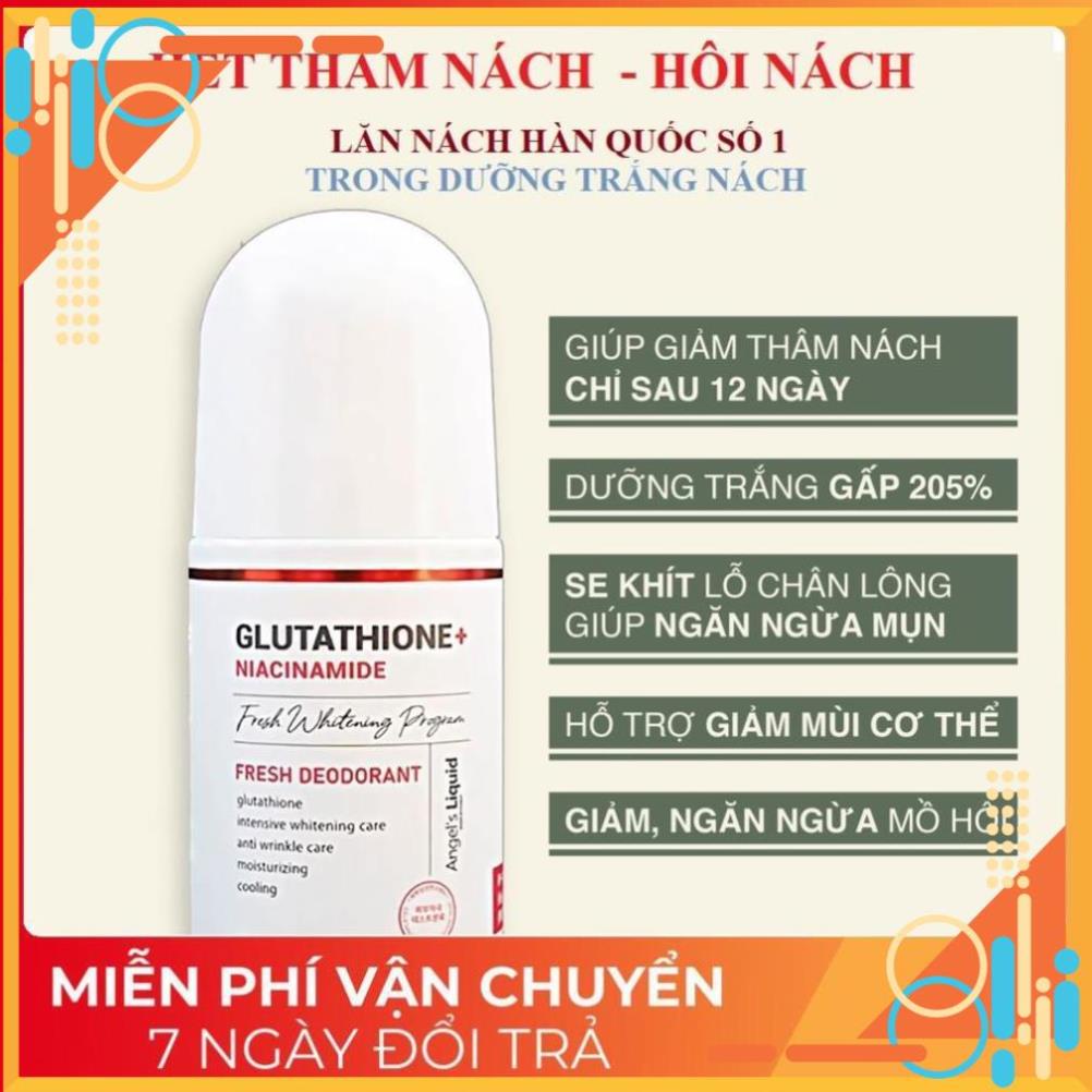 [Chuẩn Auth] Lăn nách hết thâm nách Glutathione Niacinamide dưỡng trắng da vùng nách Hàn Quốc 60ml