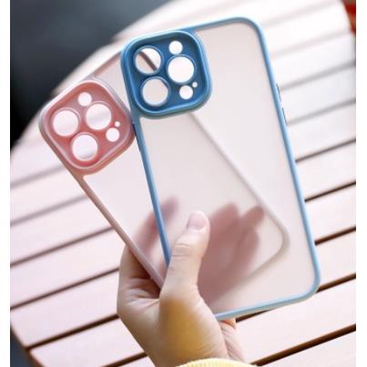 Ốp lưng Rock nhám viền màu cho iPhone 13, 13 Pro, 13 Pro Max bảo vệ cụm camera, chống sốc, chống vân tay cao cấp