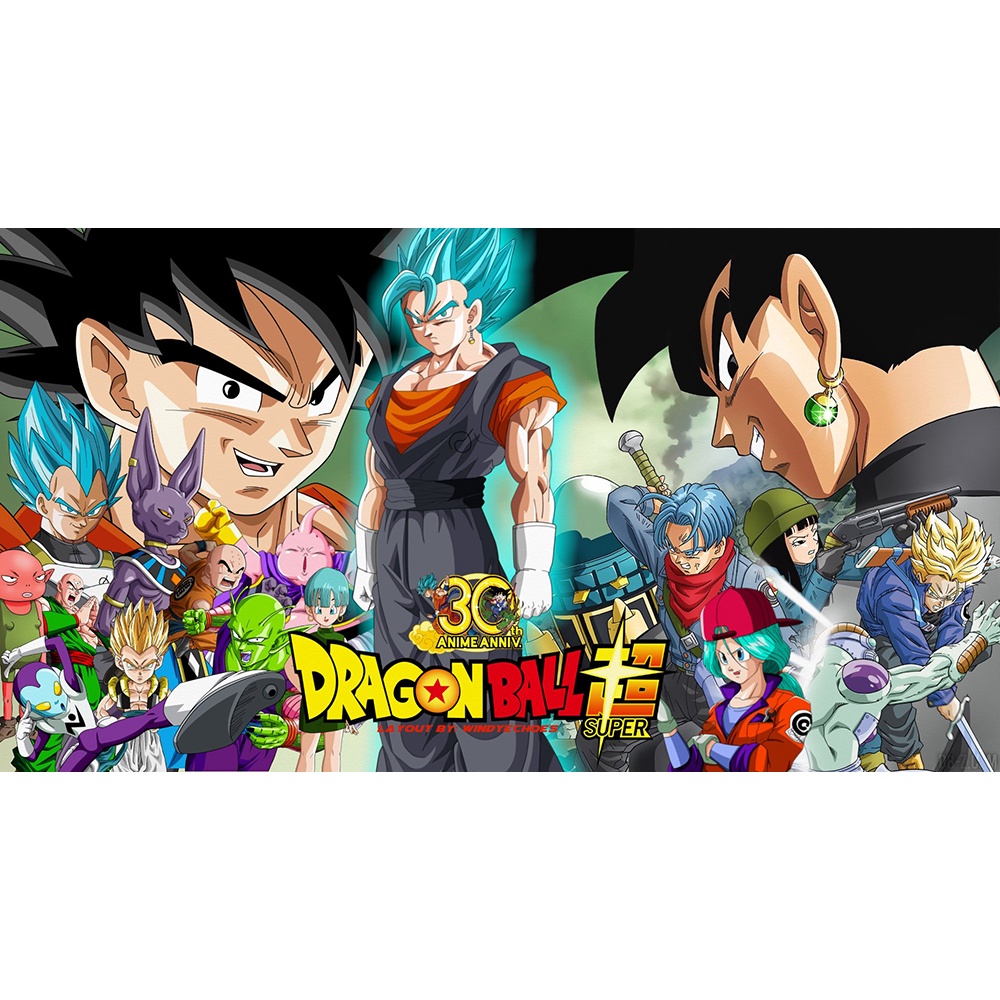 Poster A5 dán tường Anime, decal 15x21 trang trí có keo Dragon Ball Super Wallpapers - Mẫu 2