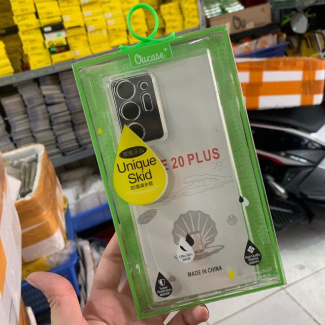 Ốp lưng silicon Ou case Samsung Note 20 Ultra trong suốt
