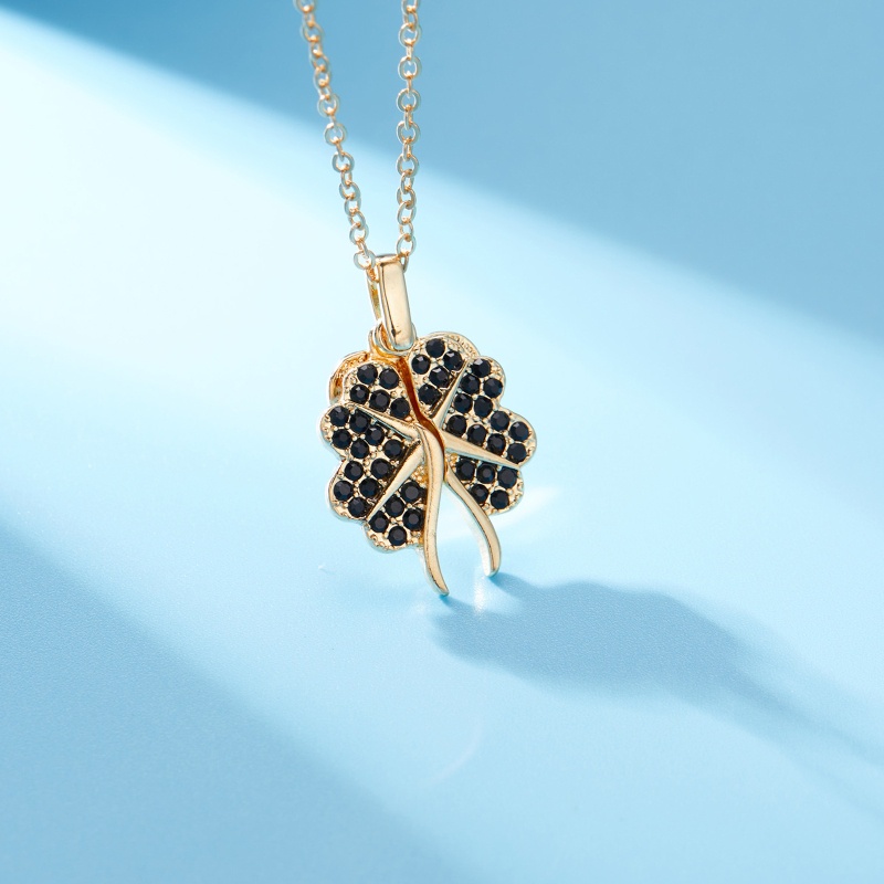 Vòng cổ Mặt Hoa Và Cỏ Bốn Lá Xinh Xắn Cho Nữ