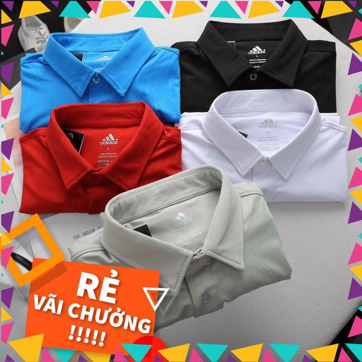 Áo thun thể thao, nam adidas hàng hiệu , áo thun nam ngắn tay có cổ, áo thể thao nam adidas CC02 | BigBuy360 - bigbuy360.vn