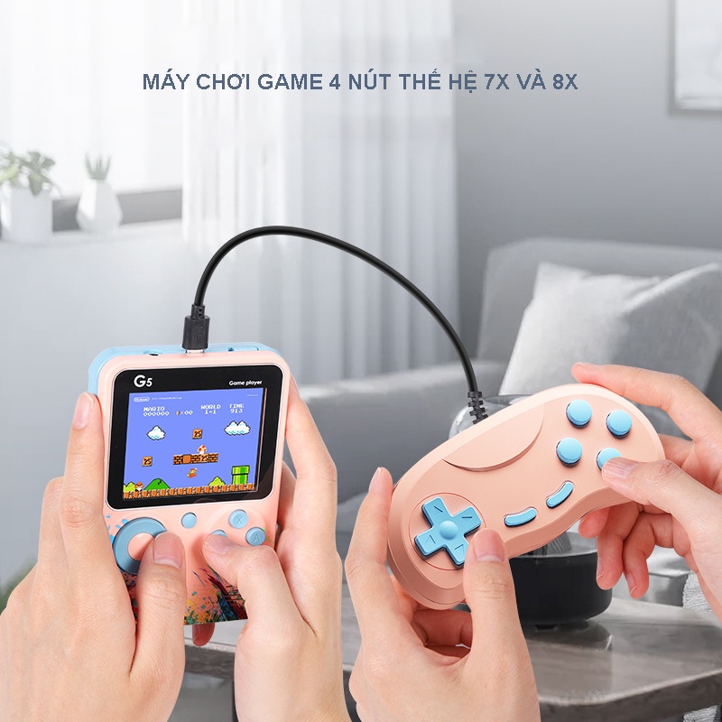 Máy chơi game cầm tay mini 4 nút có nhiều tựa game huyền thoại có dây kết nối Ti Vi thông dụng nhất[cn30]
