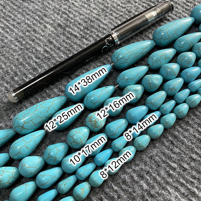 1-2 hạt giọt nước màu vân pháp lam nguyên liệu làm trâm làm trang sức cổ trang cosplay cổ phục