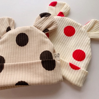Mũ Beanie Chấm Bi Dễ Thương Cho Bé