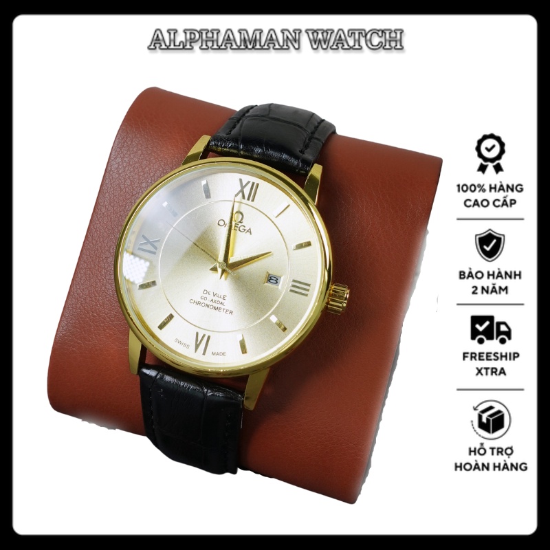 Đồng Hồ Dây Da Omega 2022 A35 - Alphaman Watch