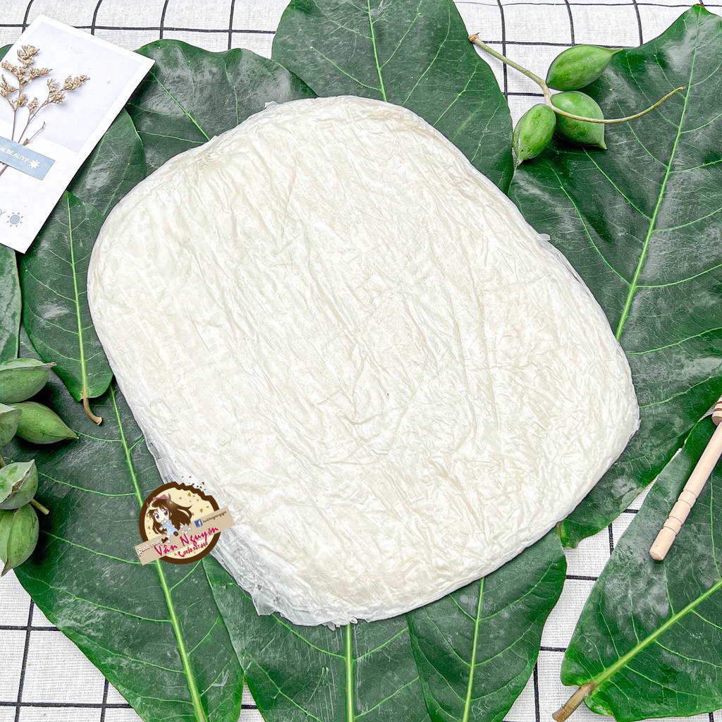 Bánh tráng phơi sương xấp siêu trắng dẻo thơm. Bánh tráng Vân Nguyễn