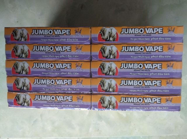 10 hộp hương muỗi Jumbo Vape