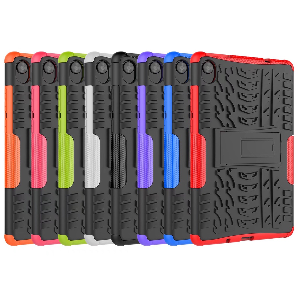 For Lenovo Tab M8 3rd Gen 8.0 TB-8506F 8506X Dazzle Hybrid Armor Case M8 HD FHD TB-8505F/N TB-8705F TPU & PC Bracket Tablet Cover