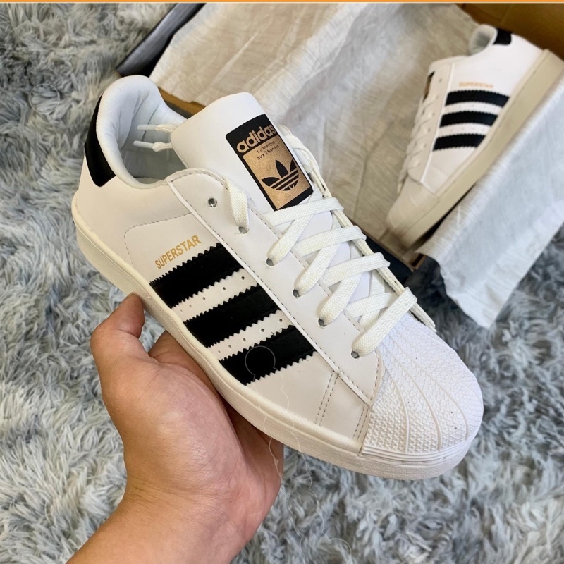 Giày Sneaker Nam Nữ Trắng 𝑨𝒅𝒊𝒅𝒂𝒔 𝑴𝒖̃𝒊 𝑺𝒐̀, Giày Thể Thao Das 𝑺𝒐̀ Đủ Size Nam Nữ✅phun box bill✅hàng chuẩn