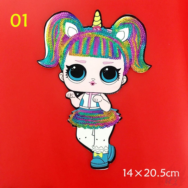 1 Miếng Vá Quần Áo Búp Bê Lol Suprise Đính Kim Sa Diy (L) (Lol Suprise - Series 03)