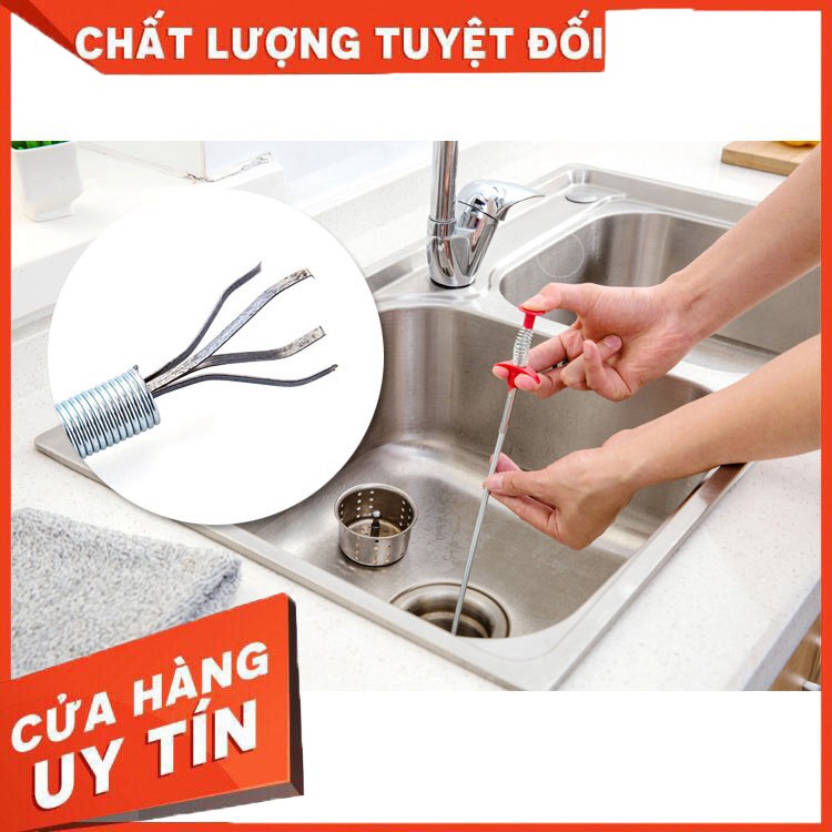 Cây Dài 60cm Thông Tắc Cống Gắp Rác Tiện Lợi