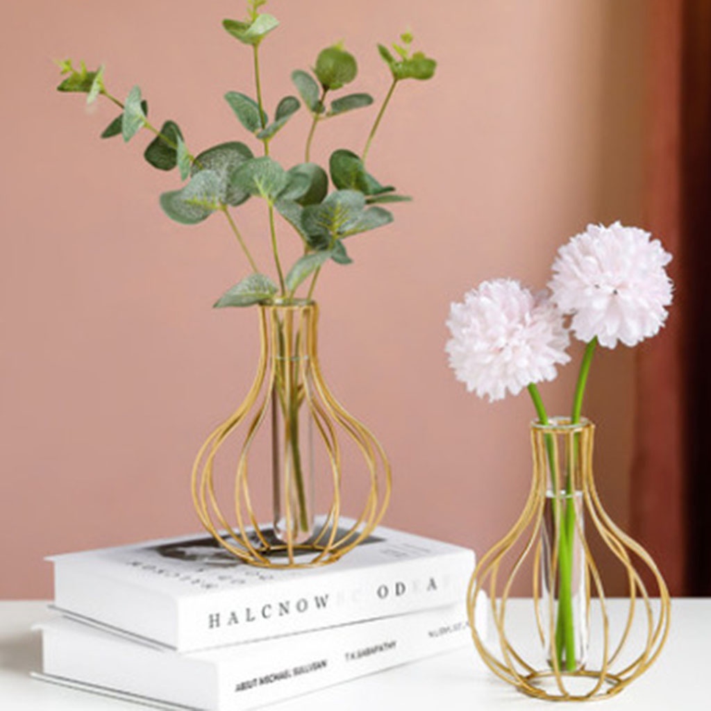 Kính Lọ Hoa Thủy Tinh Dạng Ống Nghiệm Dùng Trang Trí Nhà Cửa / Văn Phòng