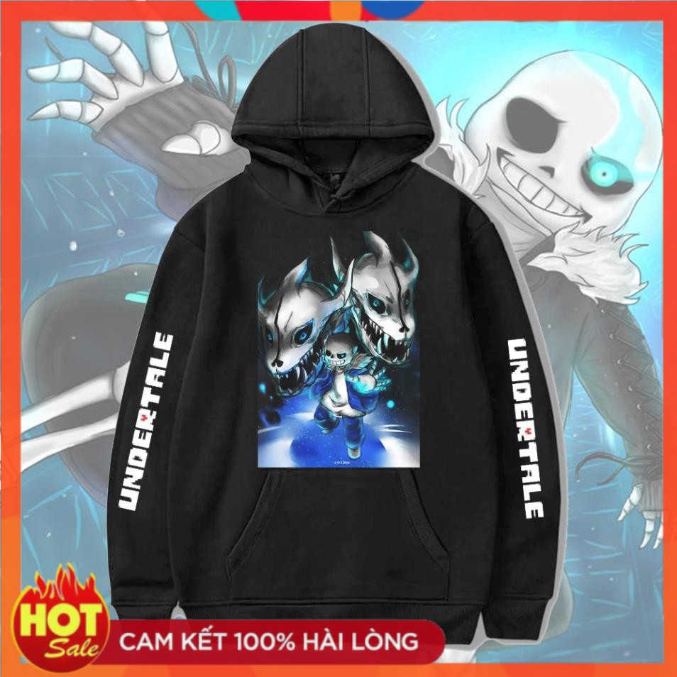 HOT - Mẫu áo Hoodie in hình bé Sans được yêu thích / nỉ da cá mát