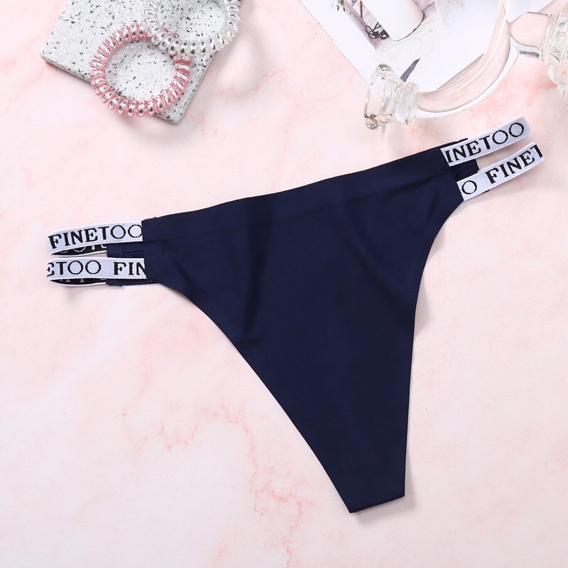 Quần Lót Lọt Khe Nữ Sexy Thun Lạnh Đúc Su Không Đường May Dây Hông Chữ 1592