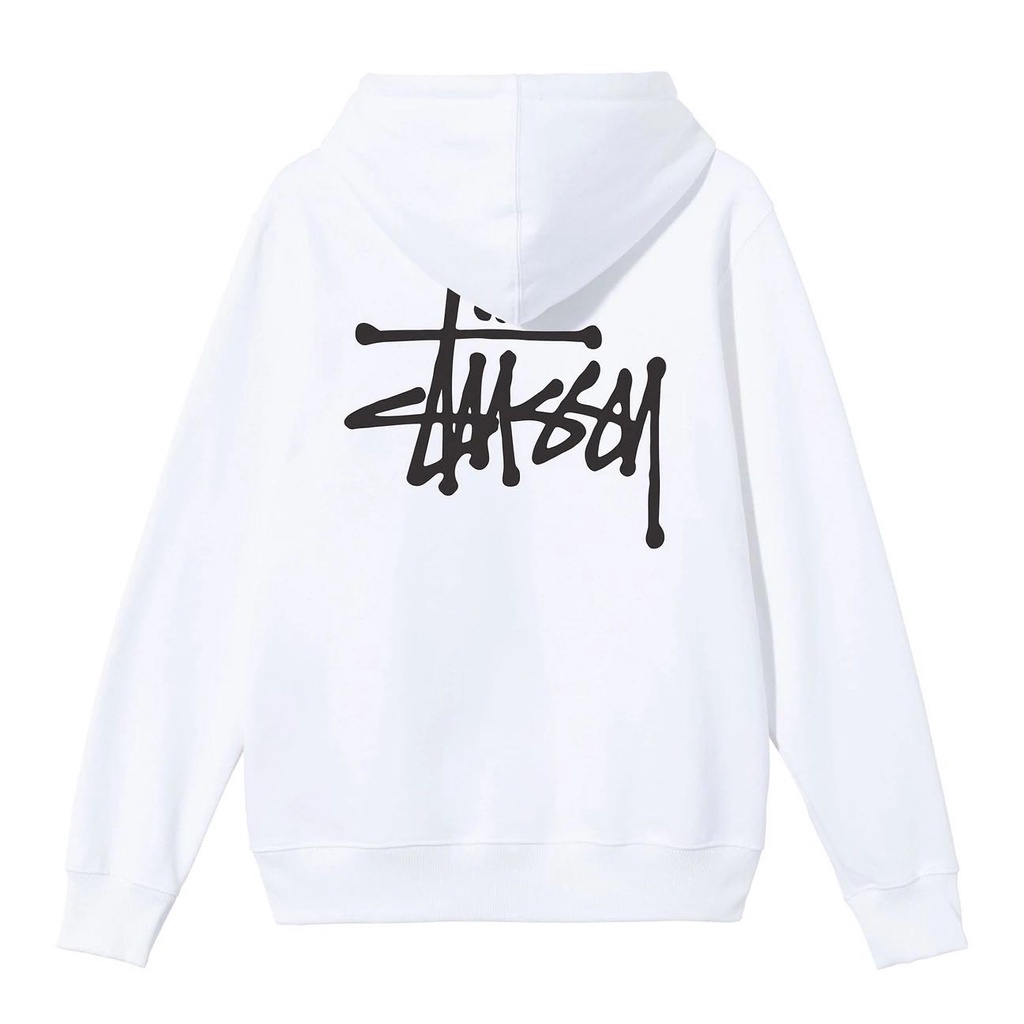 Stussy Hoodie Basic White ( Hàng Chính Hãng 100%)