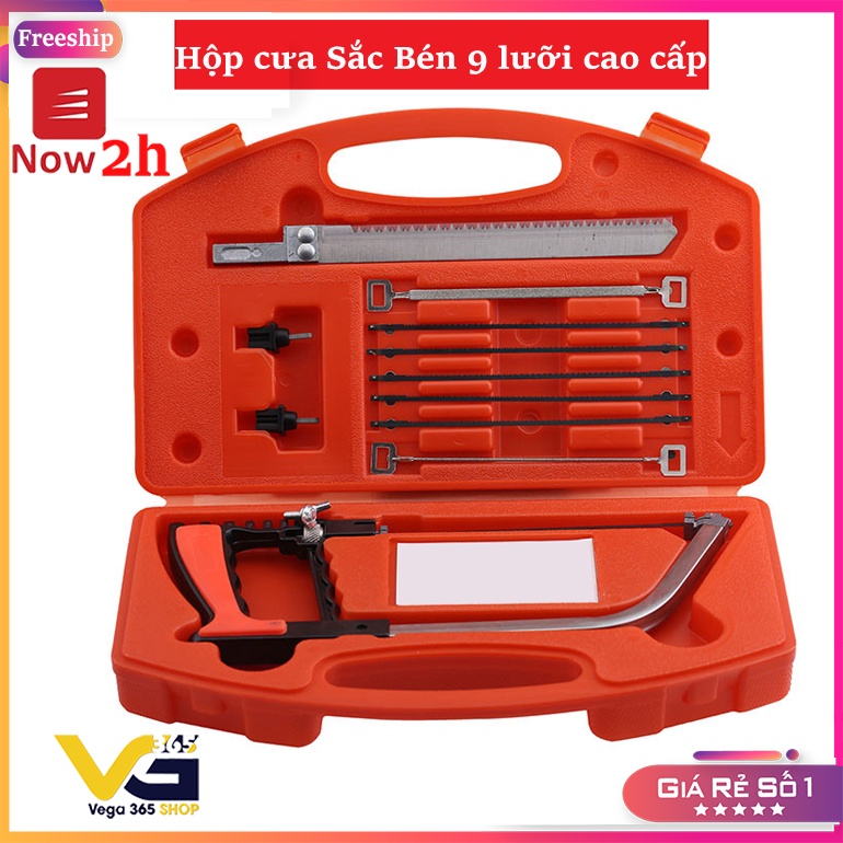 Bộ cưa cầm tay 9 lưỡi Sắc Bén cao cấp ( Hộp Cam cứng loại I)