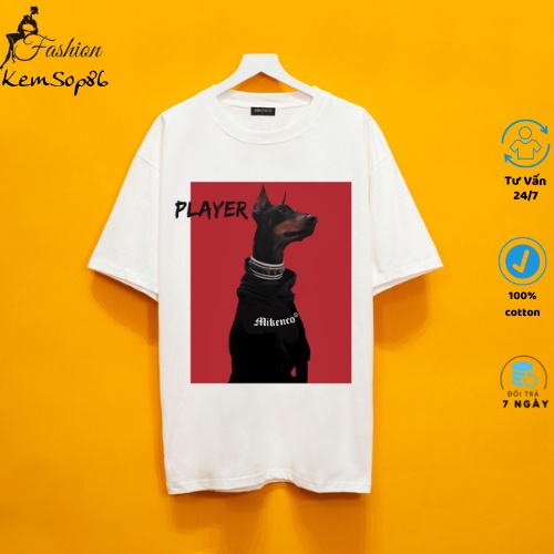 Áo MIKEN Player siêu cấp auth tay lỡ in hình 5D, Áo phông Mikenko unisex nam nữ chất liệu cotton mặc thoáng mát M9