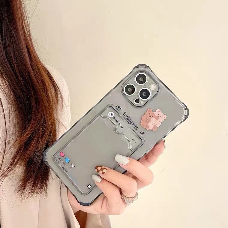 Ốp Điện Thoại Silicon TPU Mềm Trong Suốt Thời Trang Cho IPhone 11 12 Mini 13 Pro X XR XS Max SE 2020 6 6S 7 8 Plus