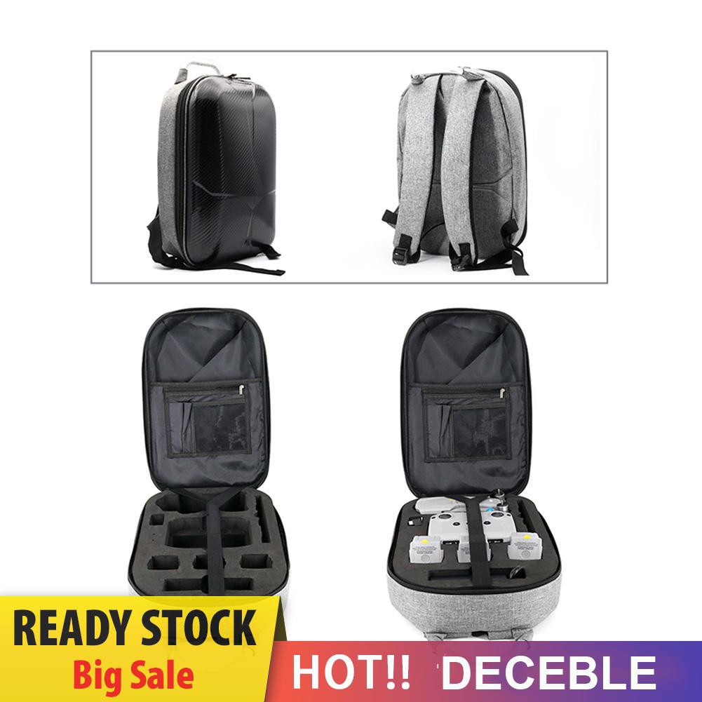 Deceble Hard Shell Backpack for DJI Mavic Air 2 Dual Zipper Waterproof Carrying Bag